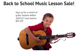Guitar Lessons Promotion for Providence Guitar Academy